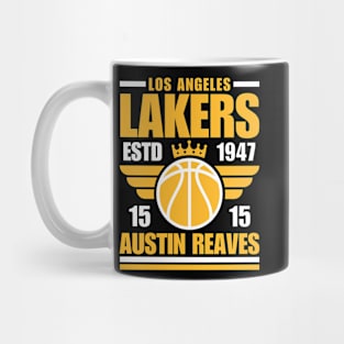 Los Angeles Lakers Reaves 15 Basketball Retro Mug